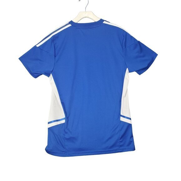 ADIDAS Mens Jersey Large Condivo 22‎ Soccer Aeroready Moisture Wicking Logo Blue - Picture 3 of 12